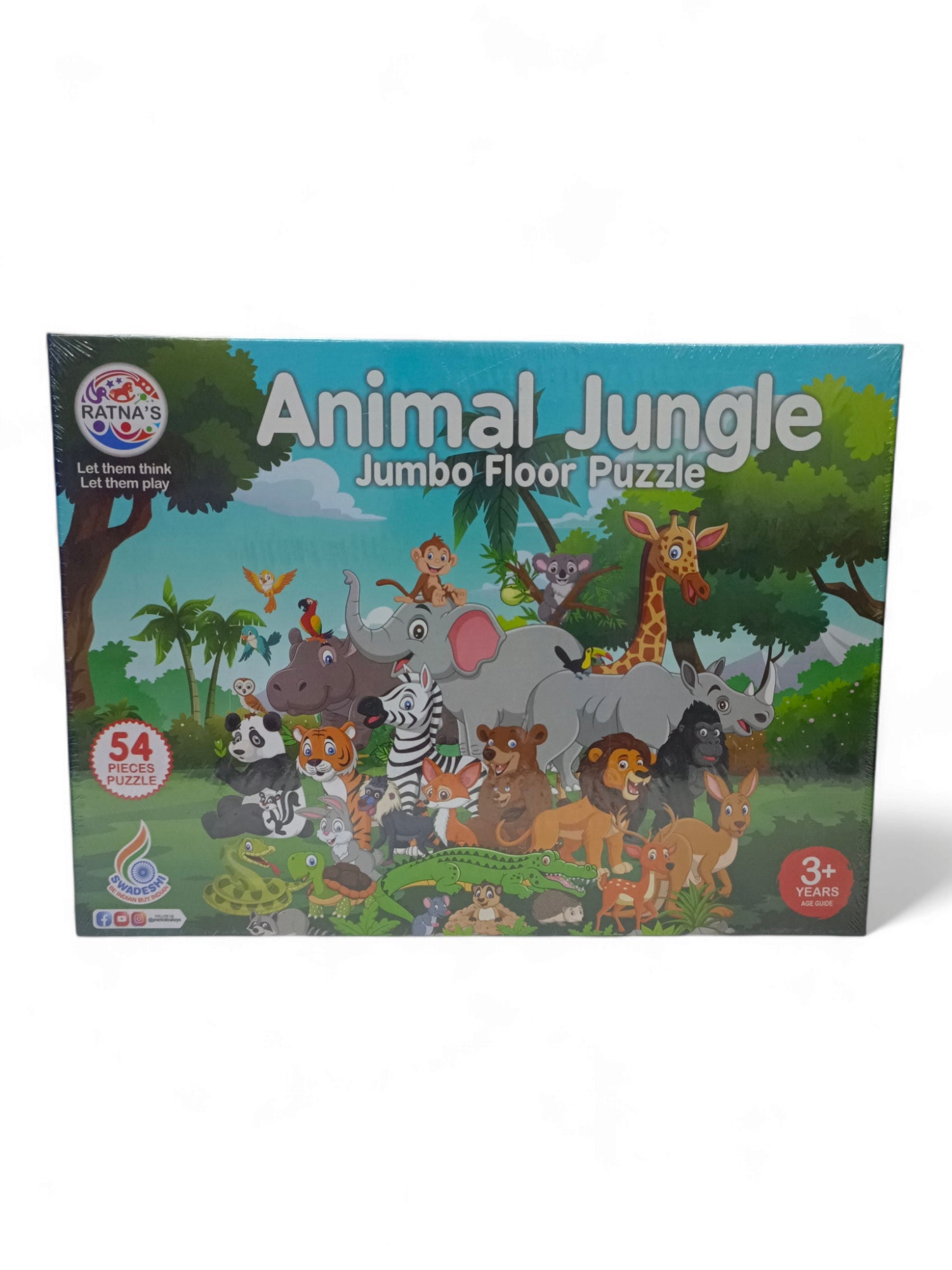 PRT ANIMAL JUNGLE JUMBO FLOOR PUZZLE PRT ANIMAL JUNGLE JUMBO FLOOR PUZZLE